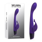 Selopa Plum Passion 18.3 cm USB Rechargeable Rabbit Vibrator Purple Vibrators - G Spot